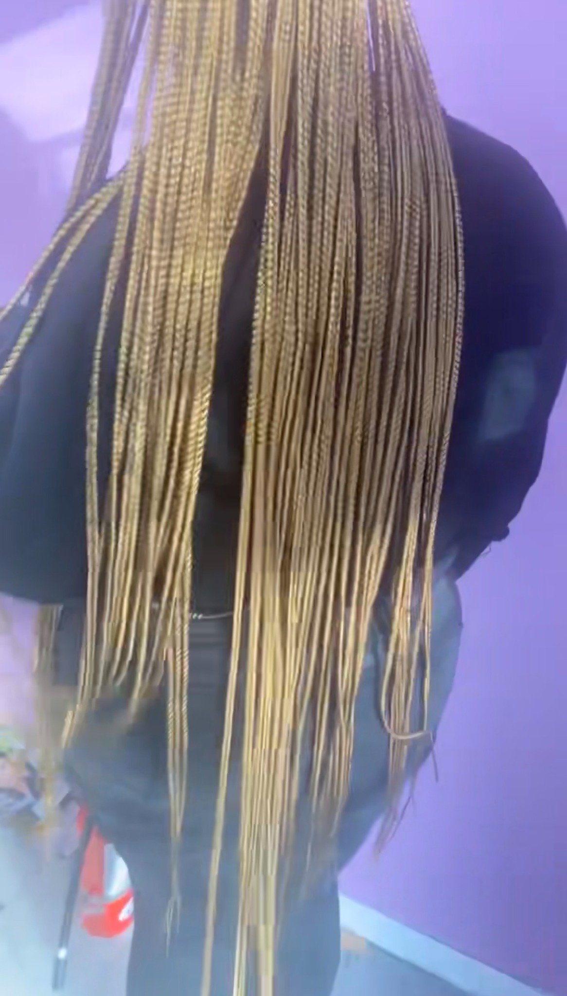 Long Blonde Braids