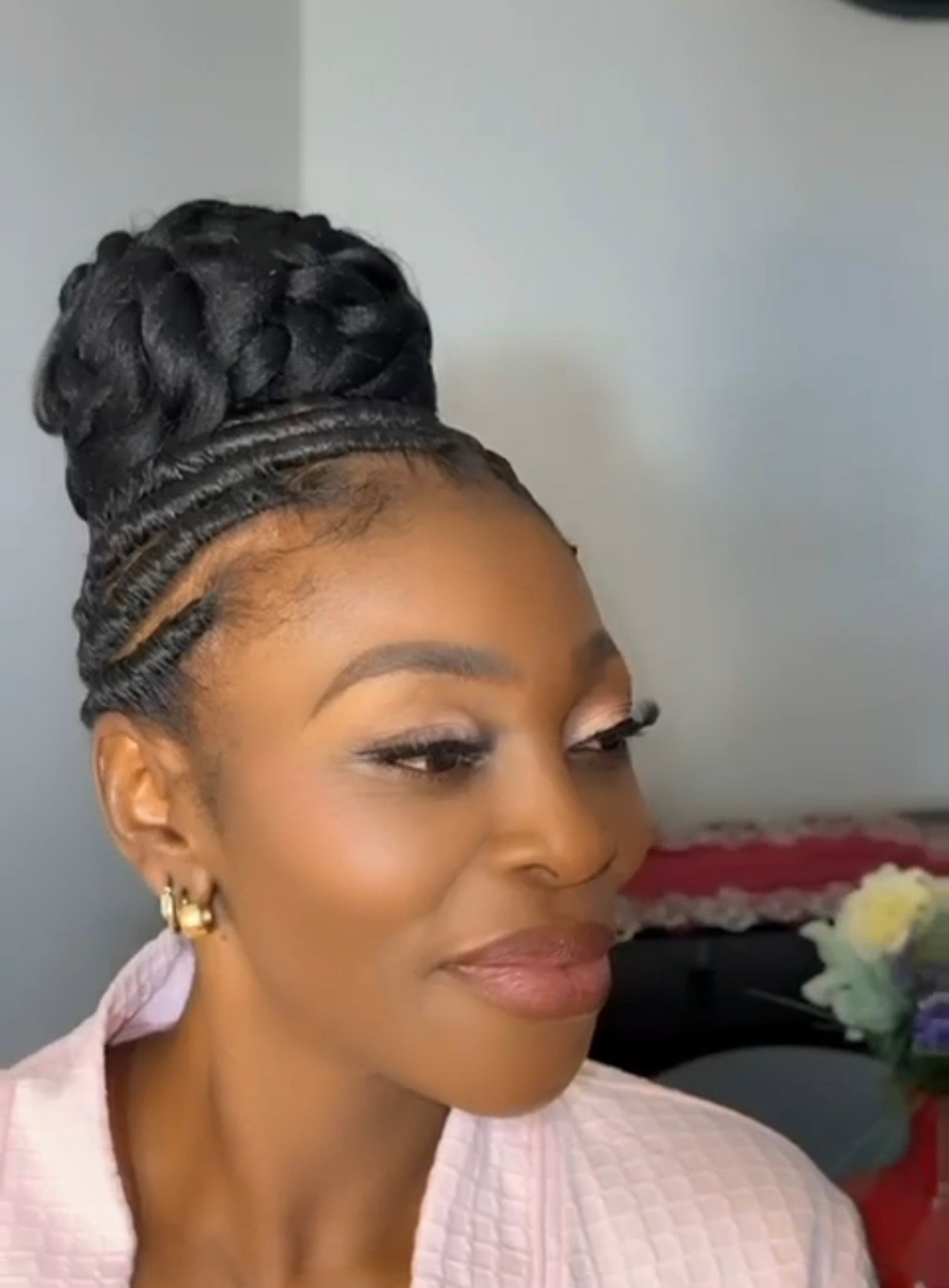 Braided High Bun