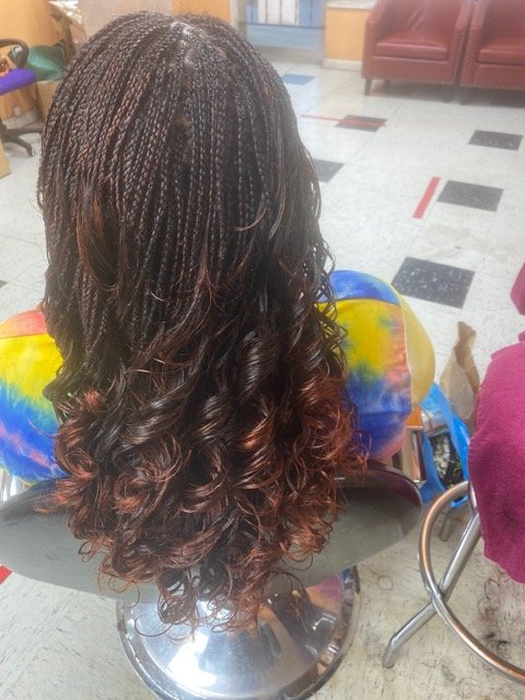 Braids with Curled Ends