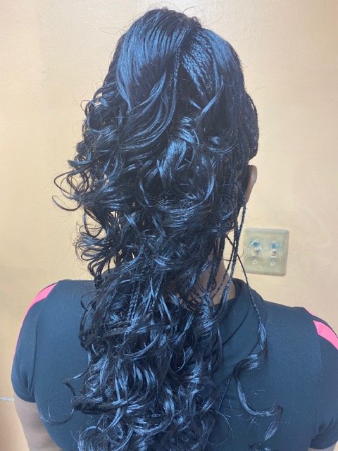 Curled Protective Style